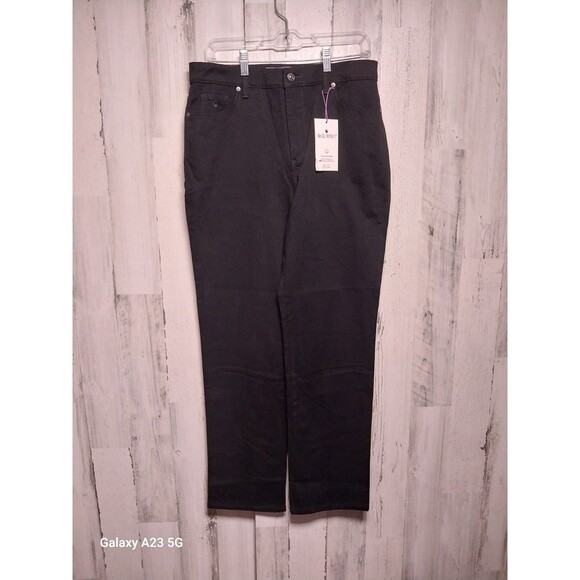 Gloria Vanderbilt Women's Amanda Classic Tapered Jeans, Black, Size 12 Average - Picture 1 of 14